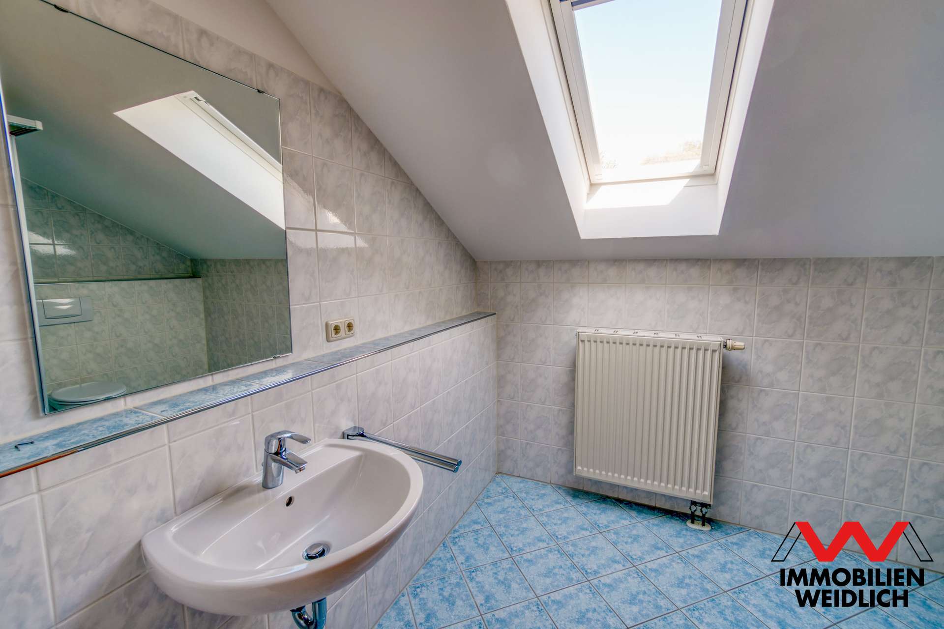 Duschbad im Dachgeschoss