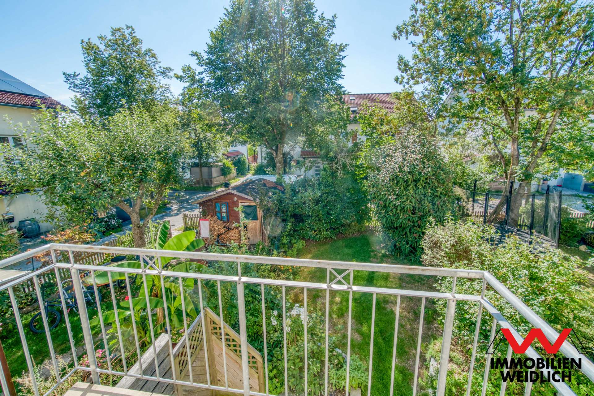 Blick vom Balkon nach Westen