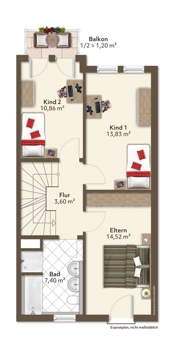 Grundriss Obergeschoss