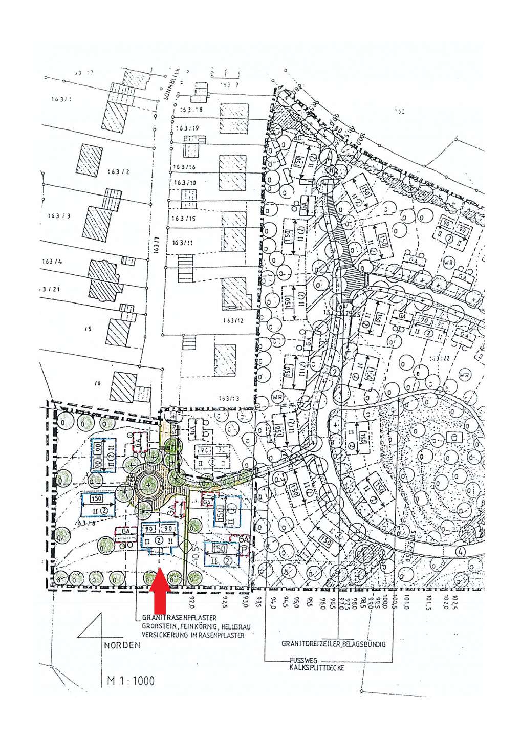 Auszug aus Bebauungsplan