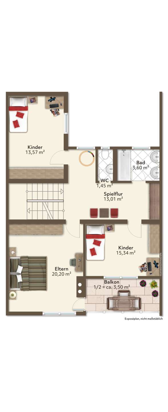 Grundriss Obergeschoss
