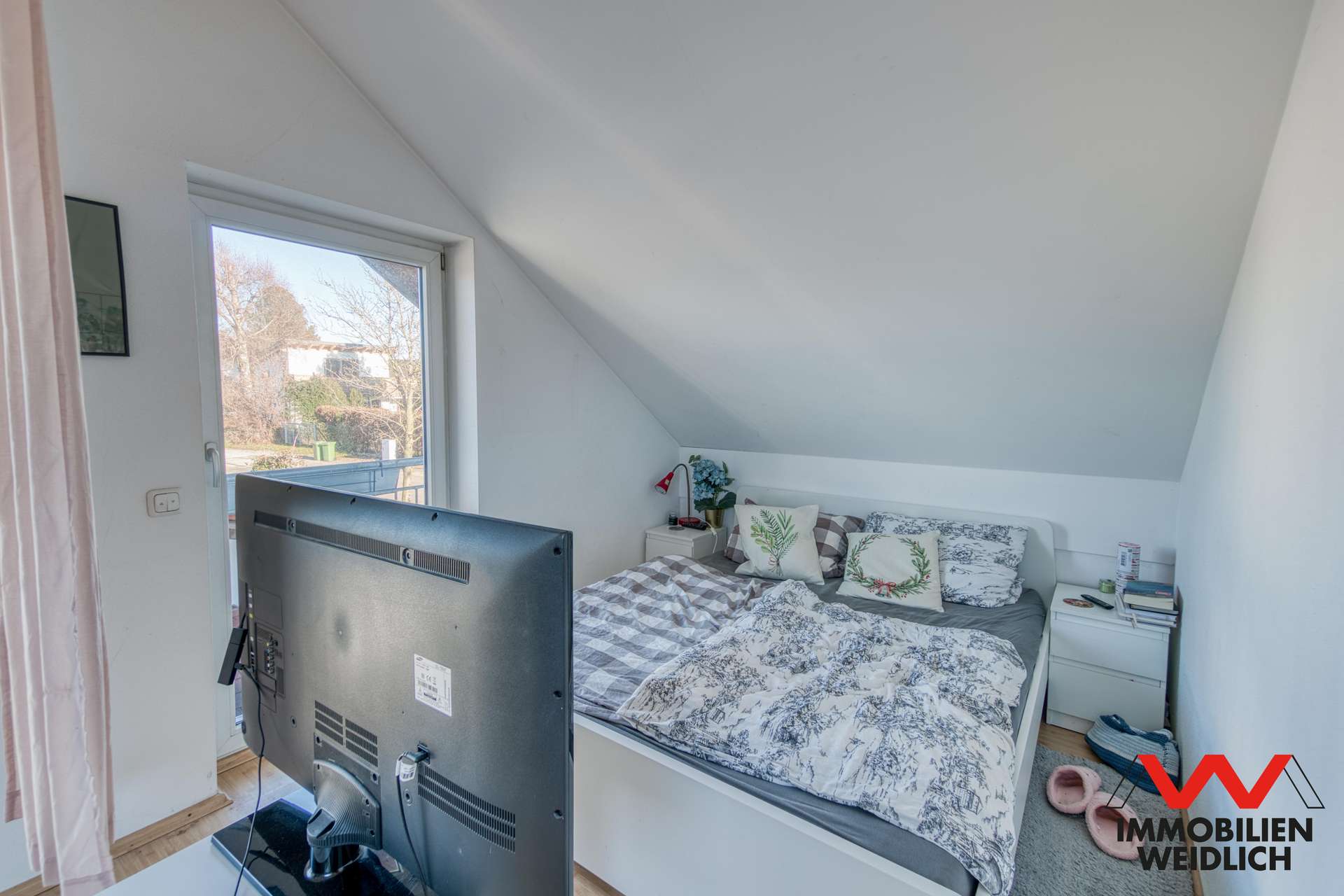 Schlafbereich im Dachgeschoss