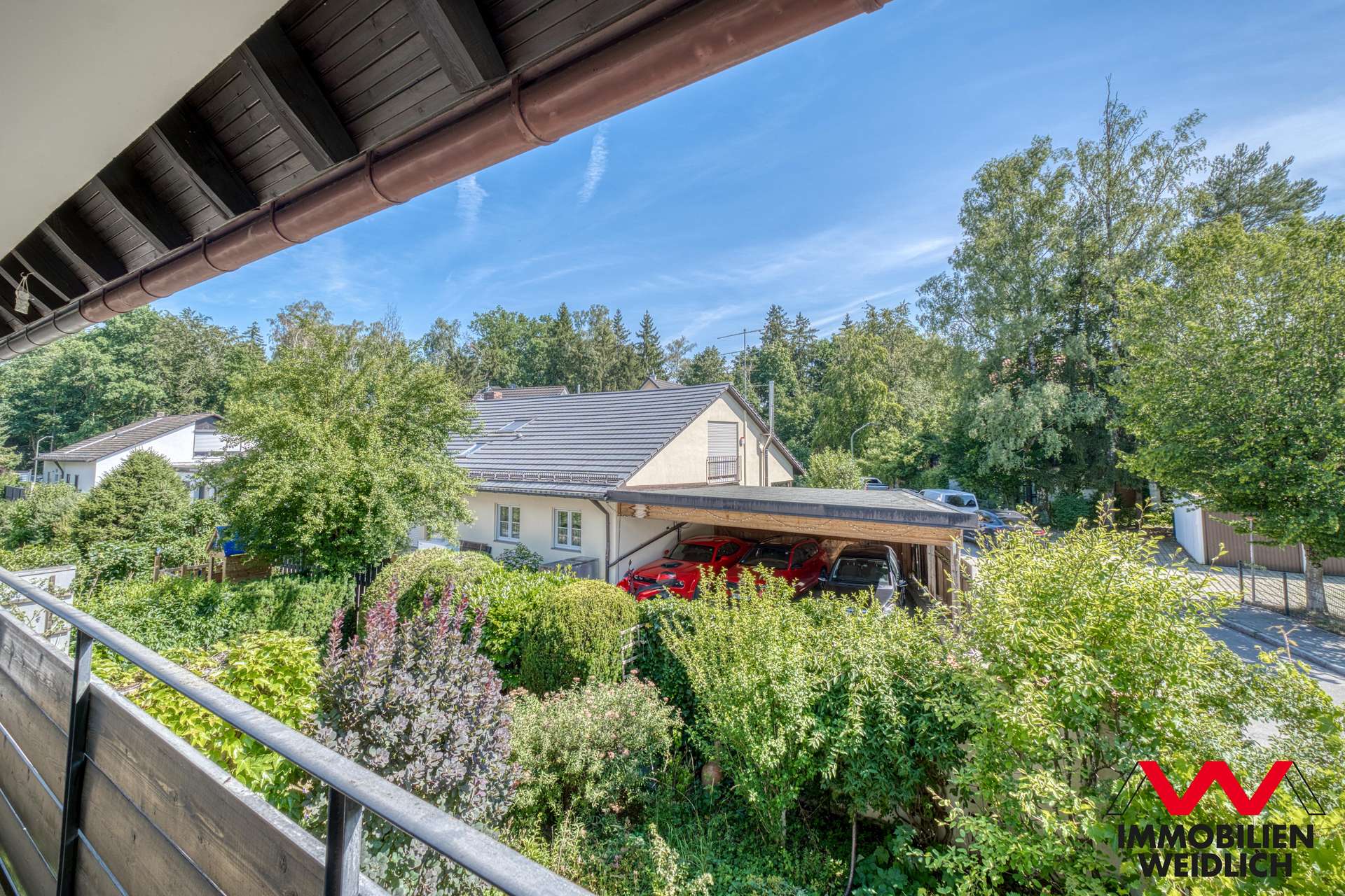 Blick vom Balkon