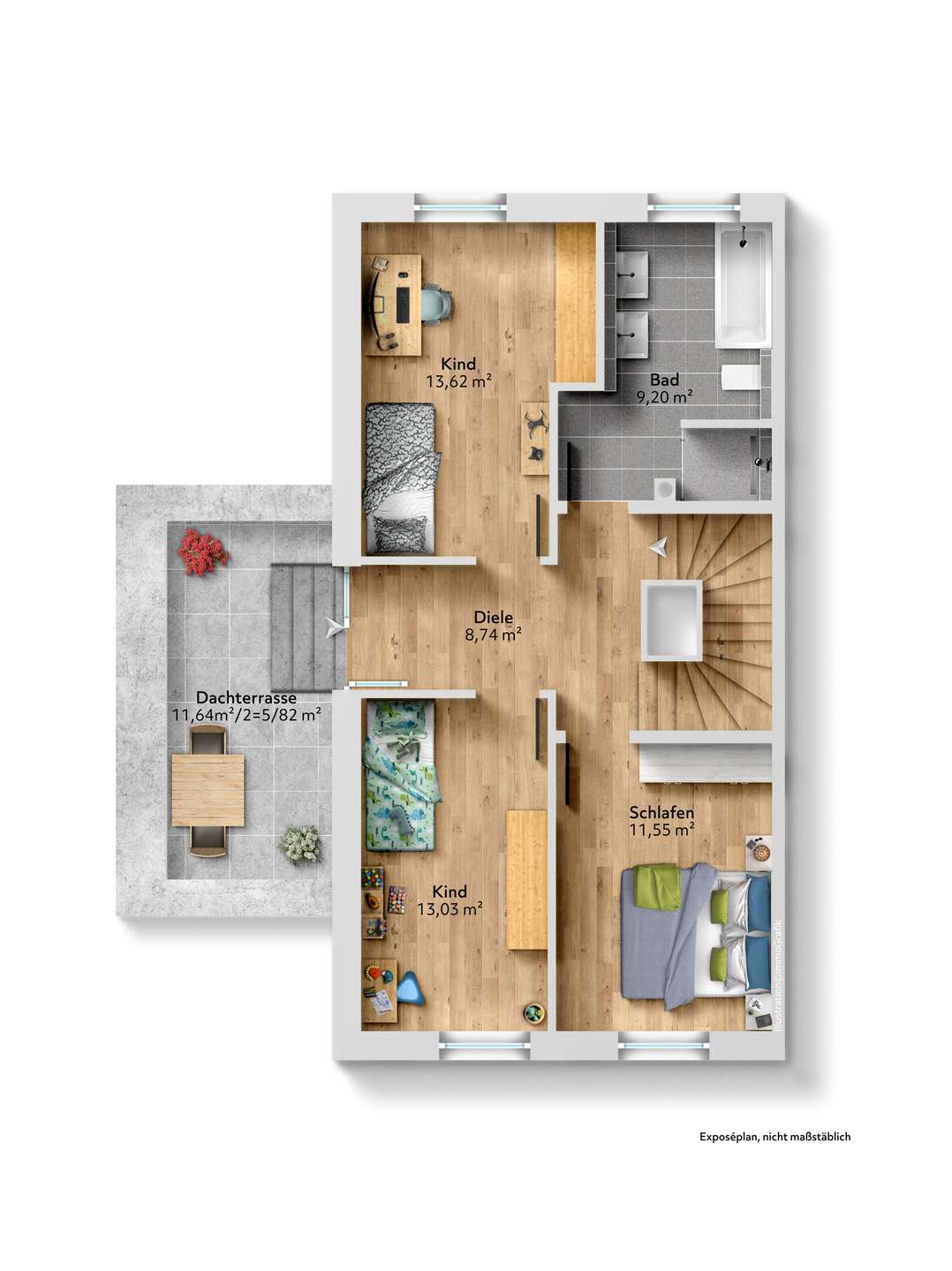 Grundriss Obergeschoss