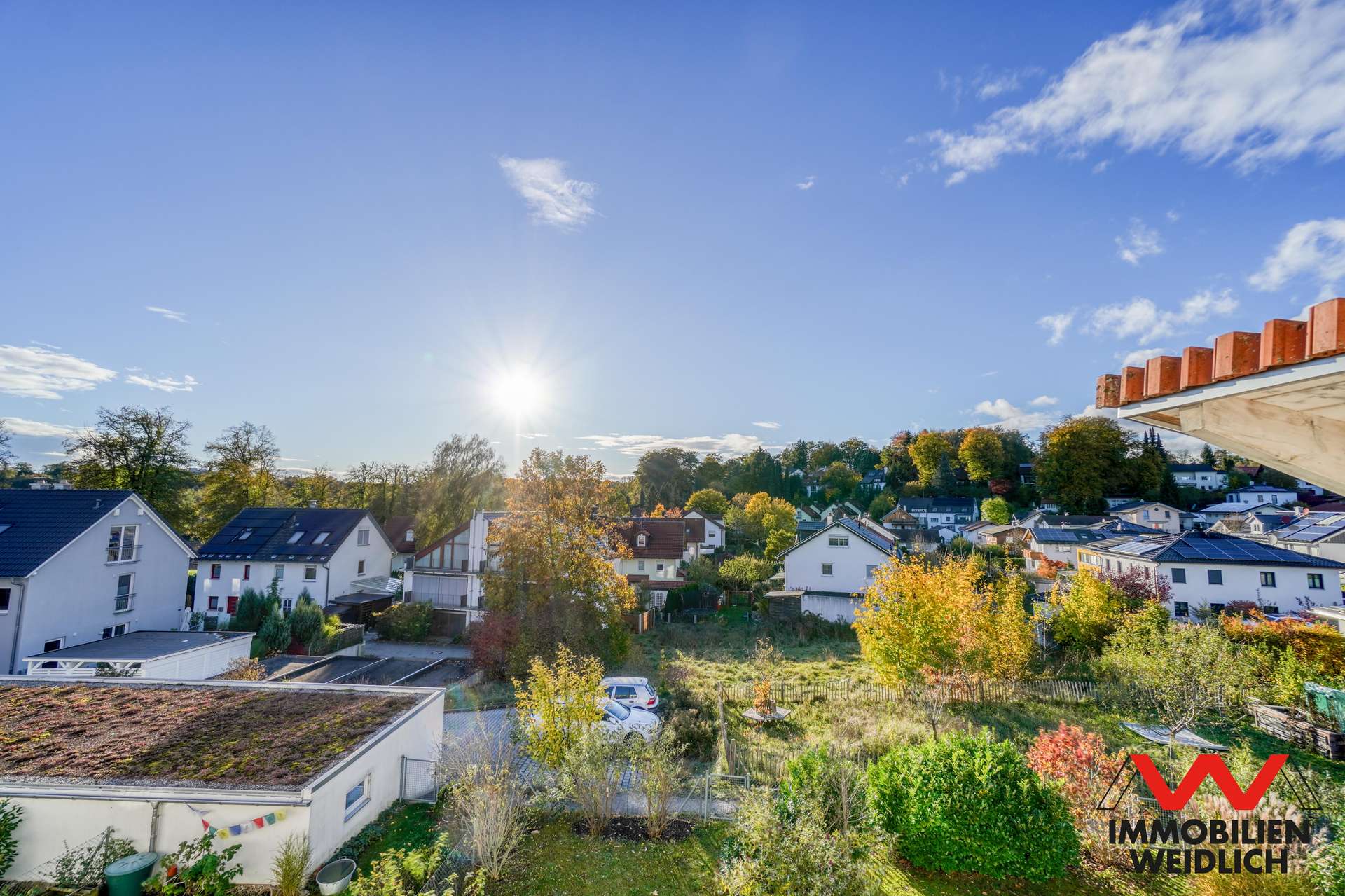 Blick vom Dachgeschoss