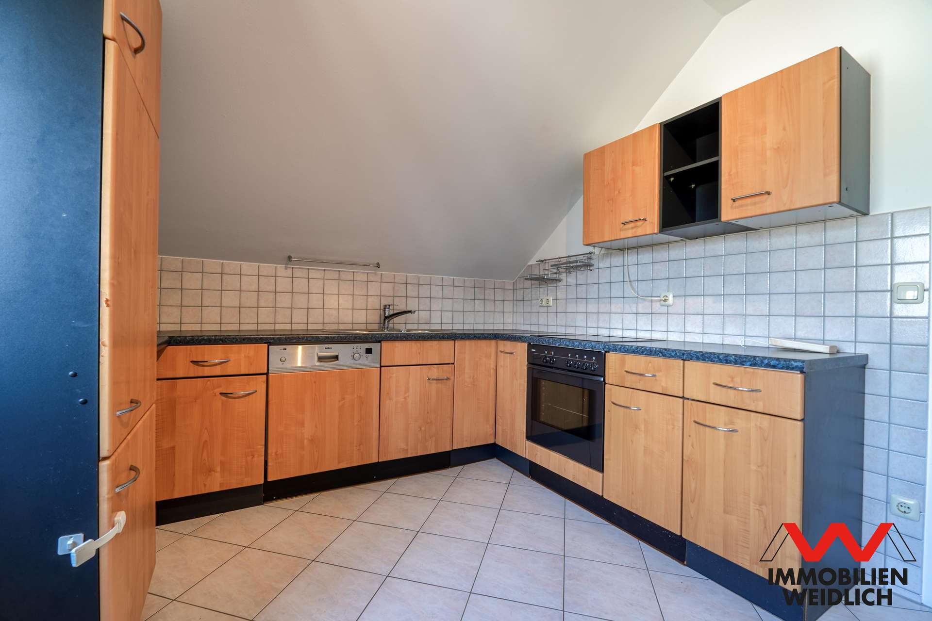 Küche im Dachgeschoss