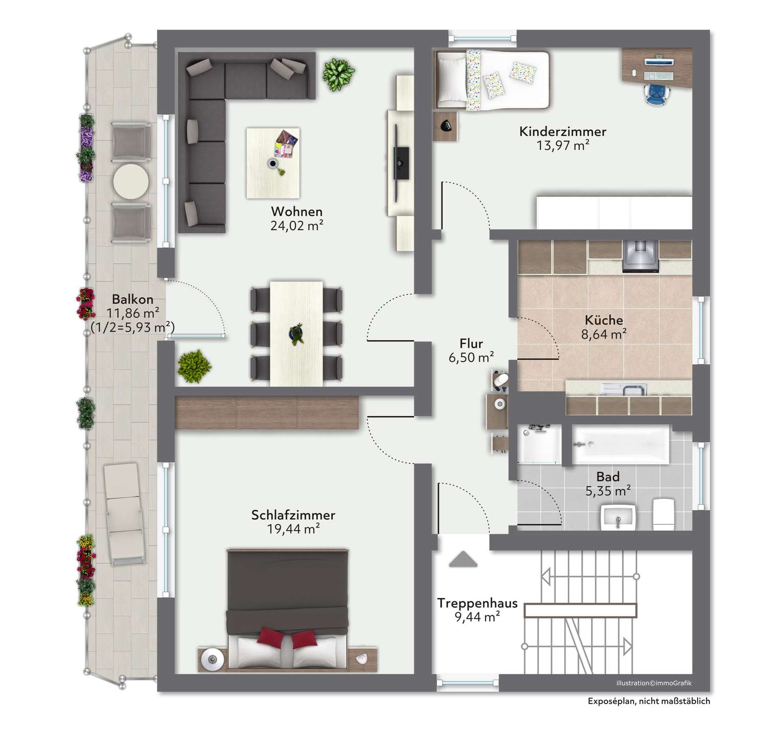 Grundriss Obergeschoss