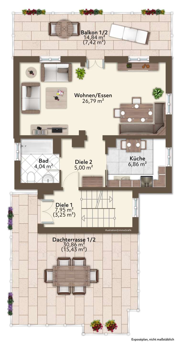 Grundriss Haupthaus 1. OG