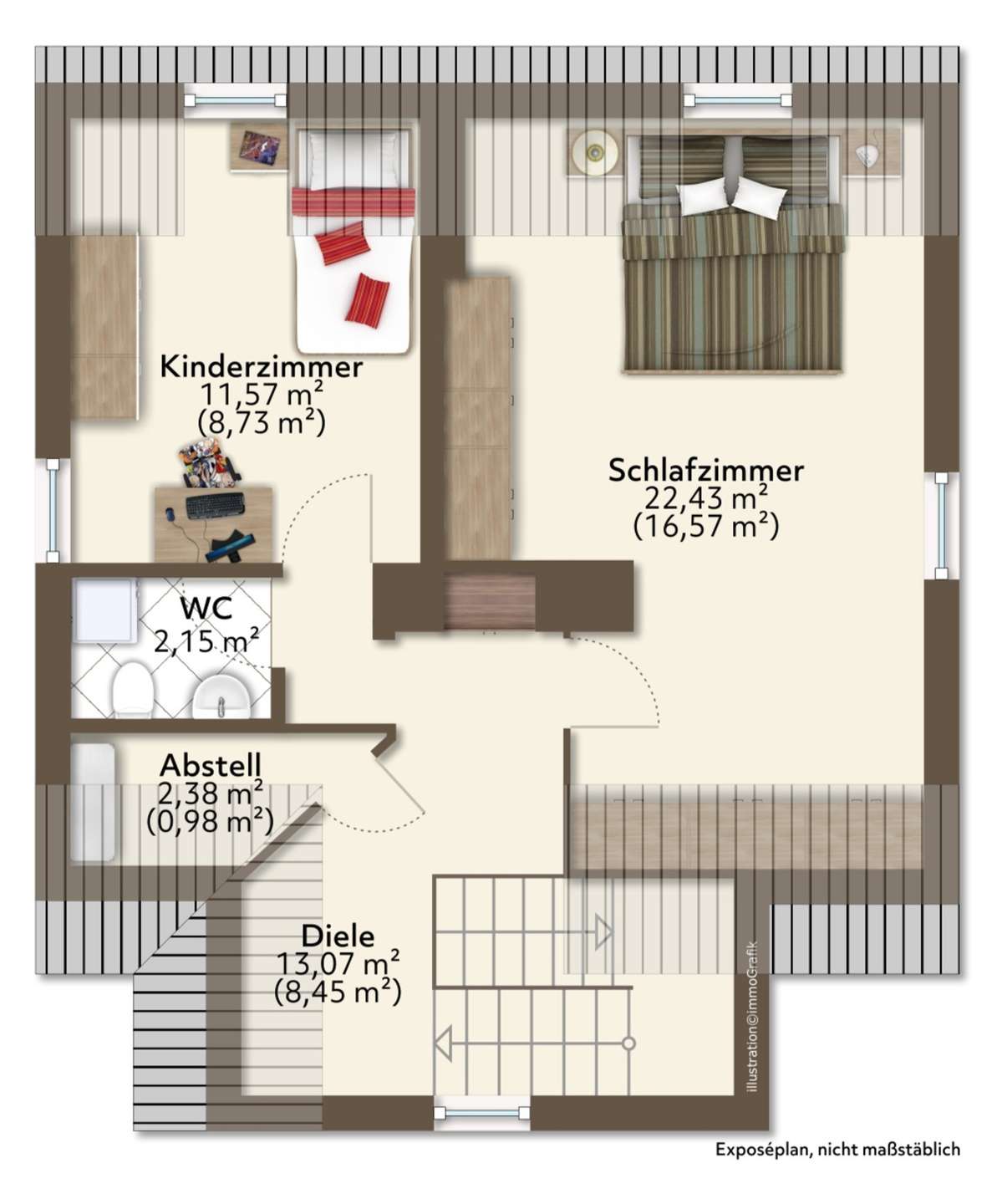 Grundriss Haupthaus DG