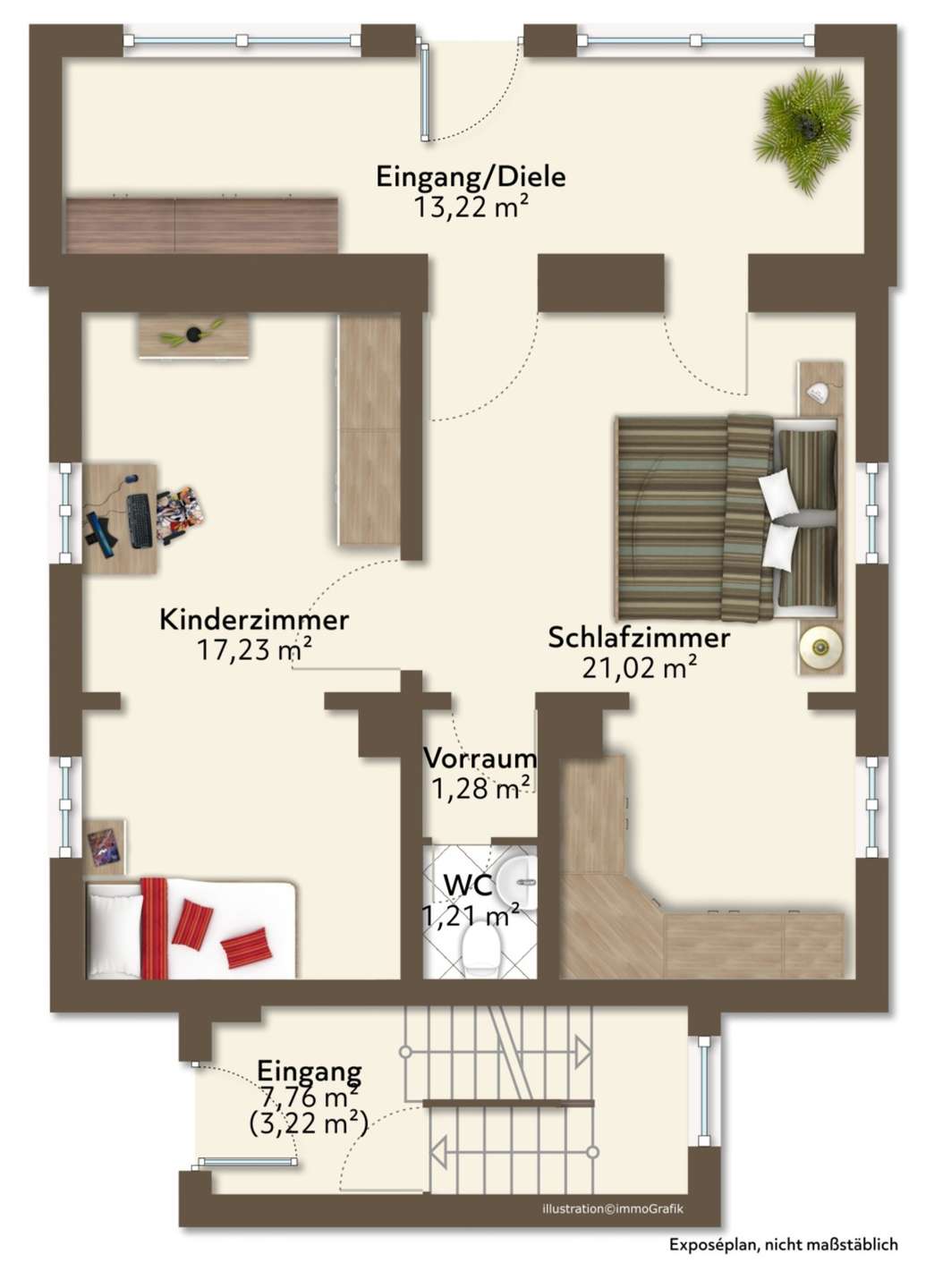 Grundriss Haupthaus Erdgeschoss
