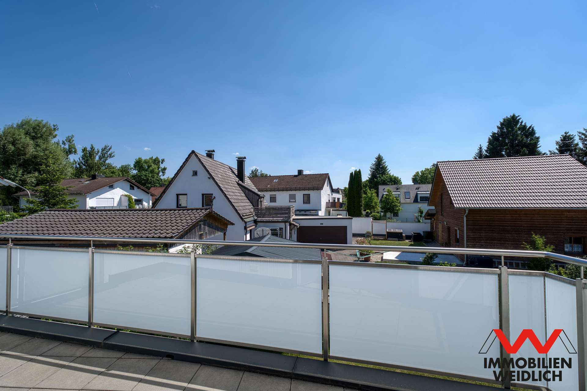 Blick vom Balkon