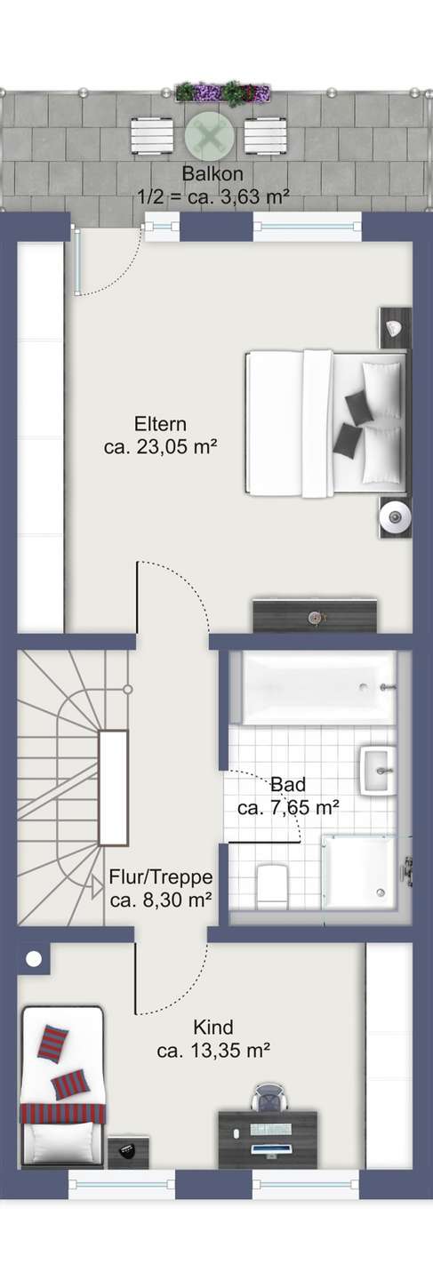 Grundriss Obergeschoss
