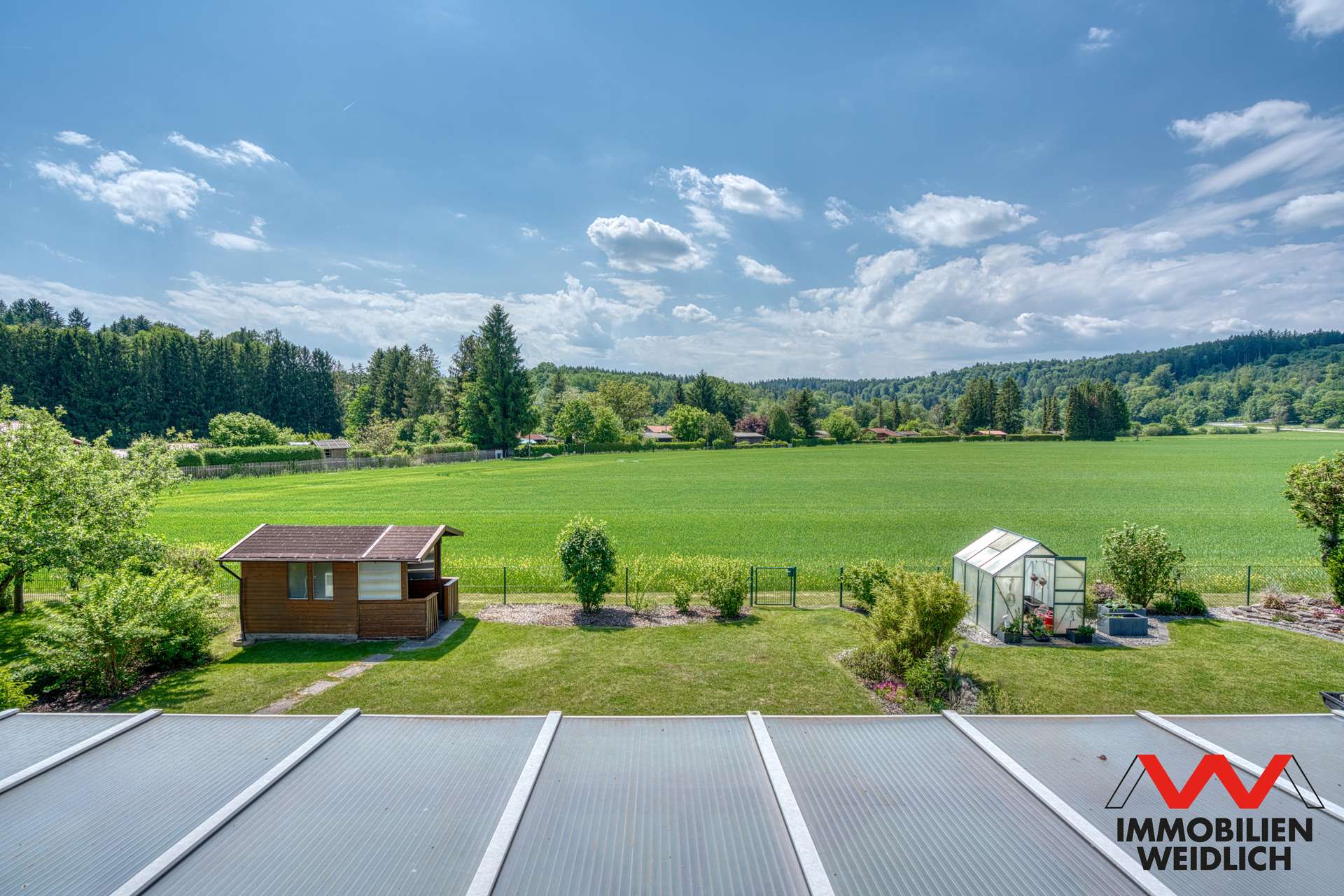 Blick vom Balkon