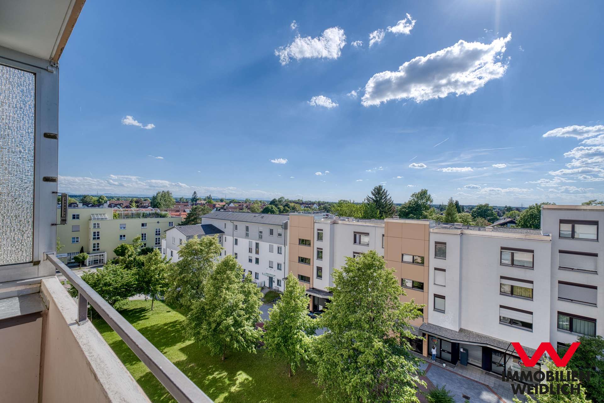 Blick vom Balkon