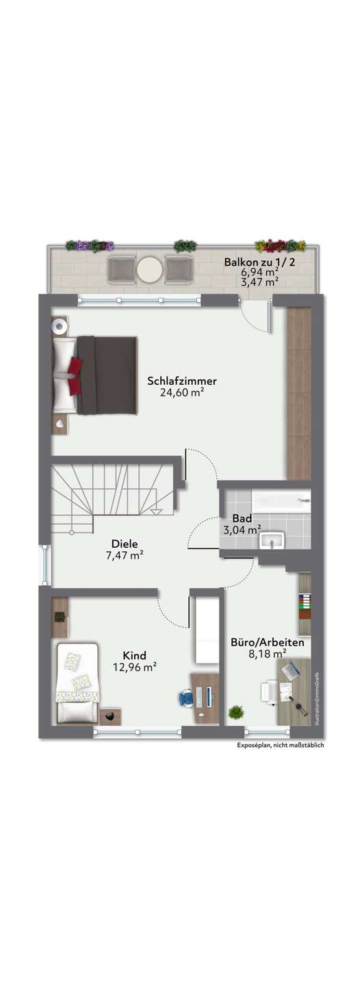 Grundriss Obergeschoss