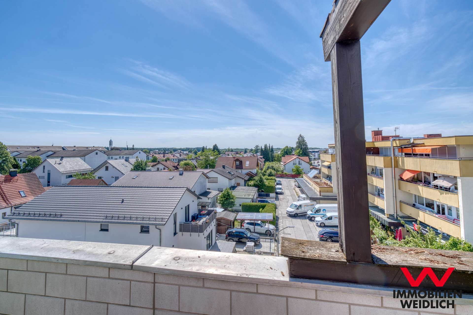 Blick von der Dachterrasse